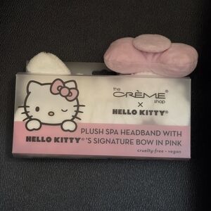 The Creme Shop x Hello Kitty Plush Spa Headband with Signature Pink Bow